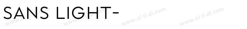 Sans Light字体转换